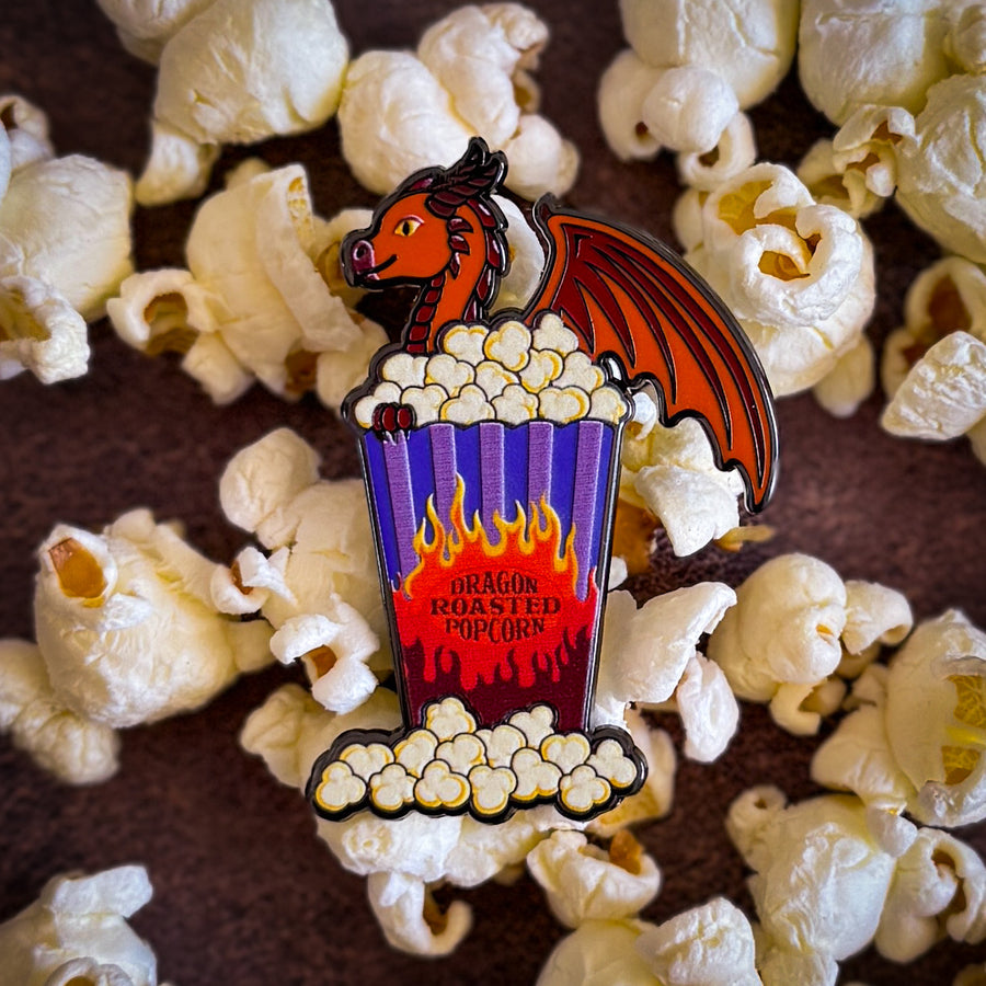 Dragon Roasted Popcorn Pin