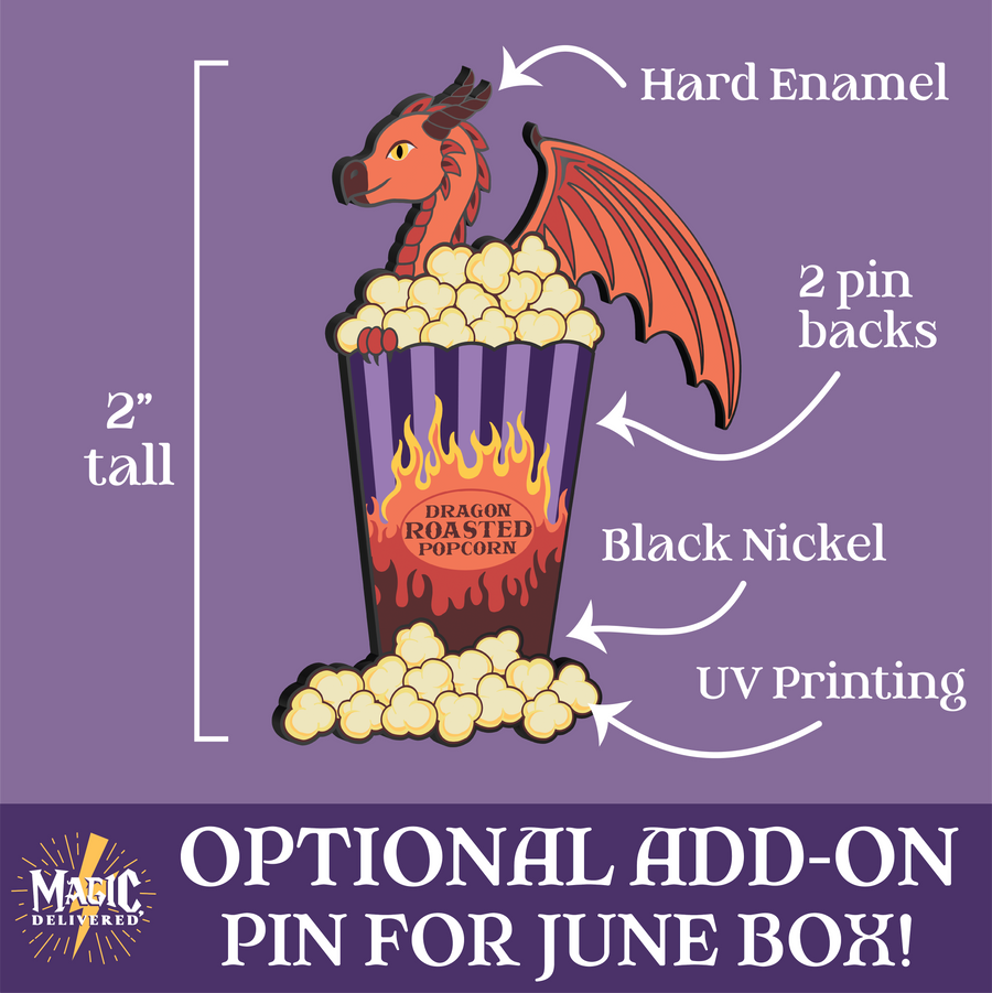 Dragon Roasted Popcorn Pin