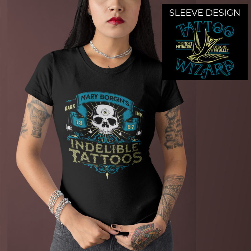 Tattoo Wizard Staff Tee