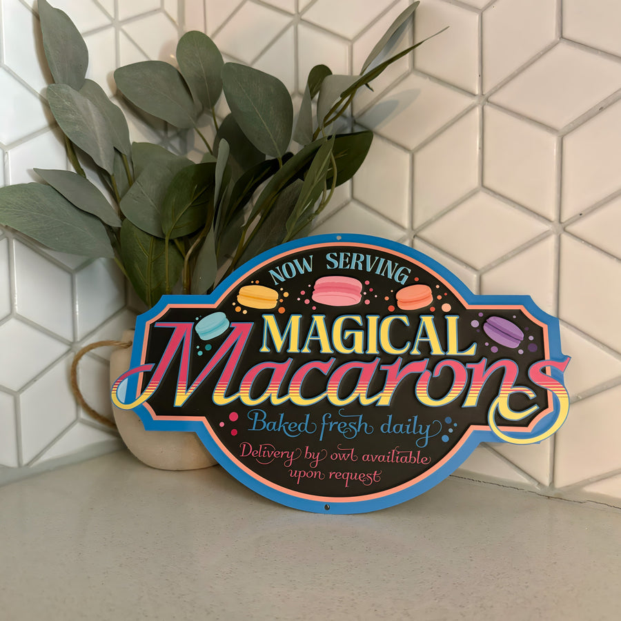 Magical Macarons Tin Sign