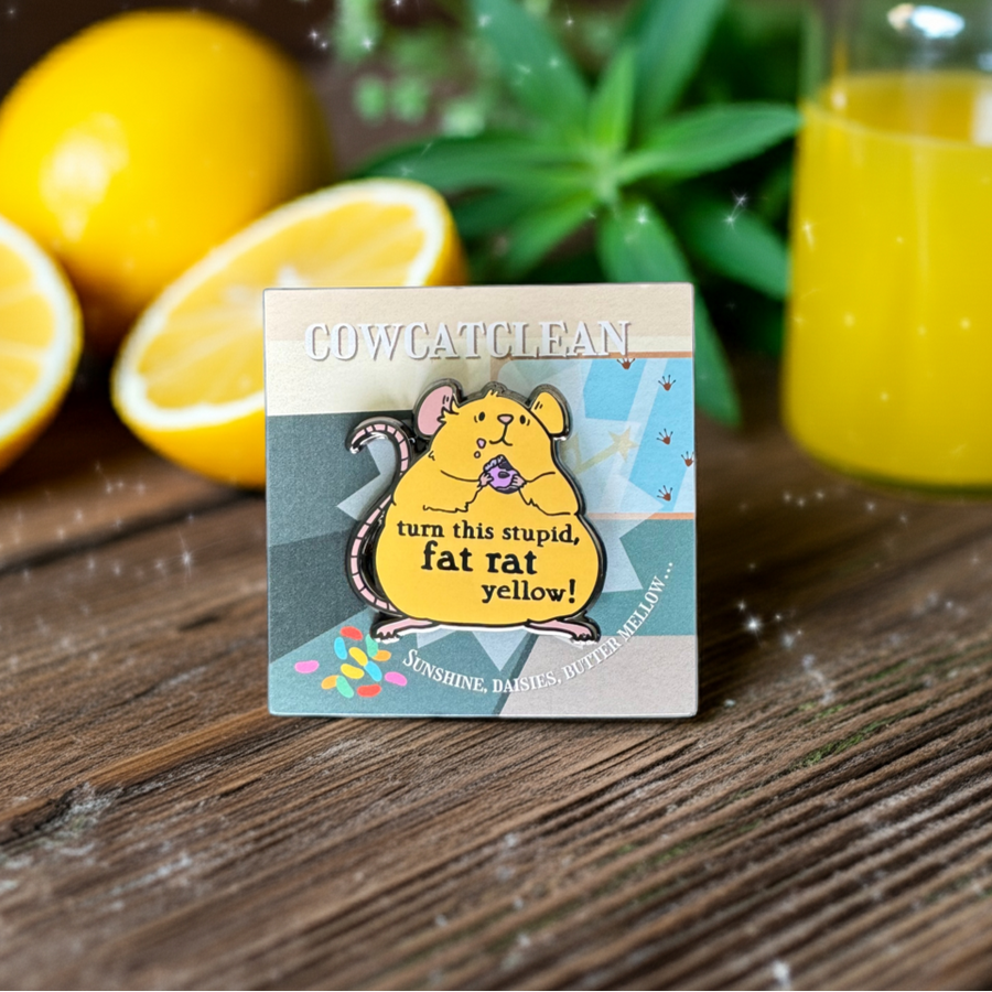 Yellow Rat Pin