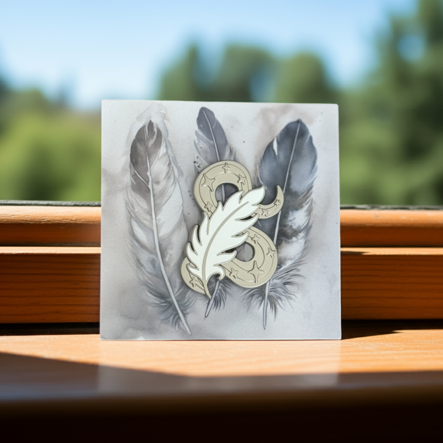 Floating Feather Pin