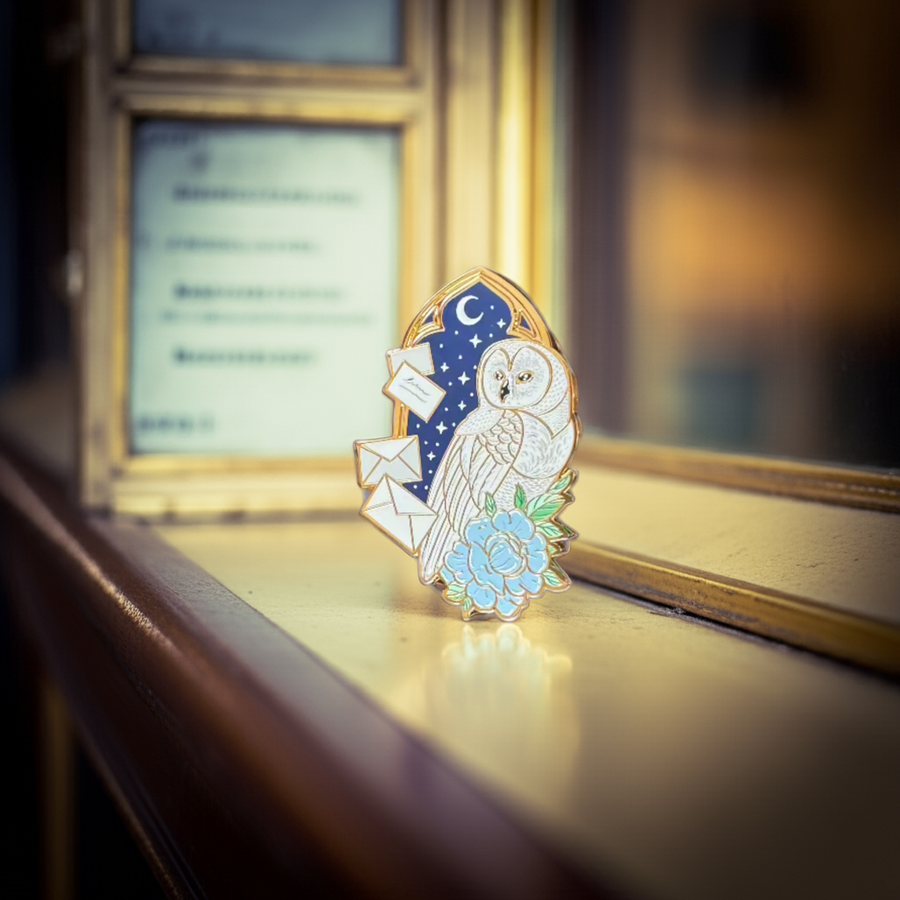 Owl Mail Pin
