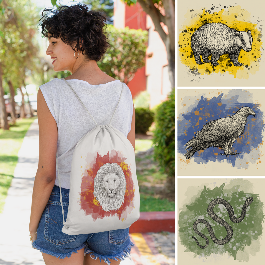 House Mascot Cotton Backpack