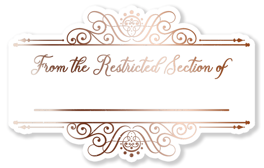 Restricted Section Bookplate Label Set